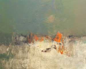 'Out of Nowhere'; 24 x 29.75 inches (61 x 76 cm); Acrylic & Collage on Panel; £3200