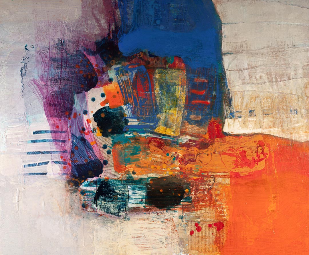 202511.ph 'A Corner of the Wind' | 30 x 36 inches (76 x 91 cm) | Acrylic, Mixed Media & Collage on Panel